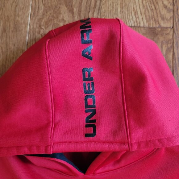 Kids Under Armour Red Hoodie Size Large - Picture 9 of 9